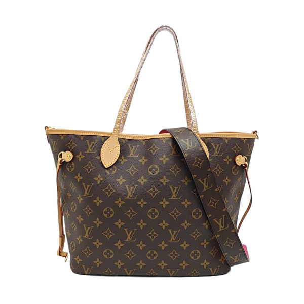 NEVERFULL MM Monogram Coated Canvas Brown