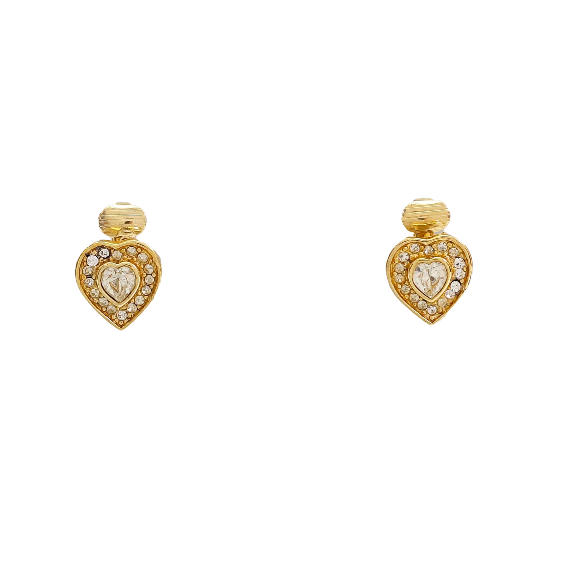 Metal Gold Clip On Earrings