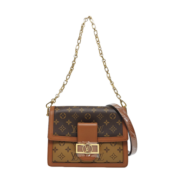 DAUPHINE MM Monogram Coated Canvas Brown