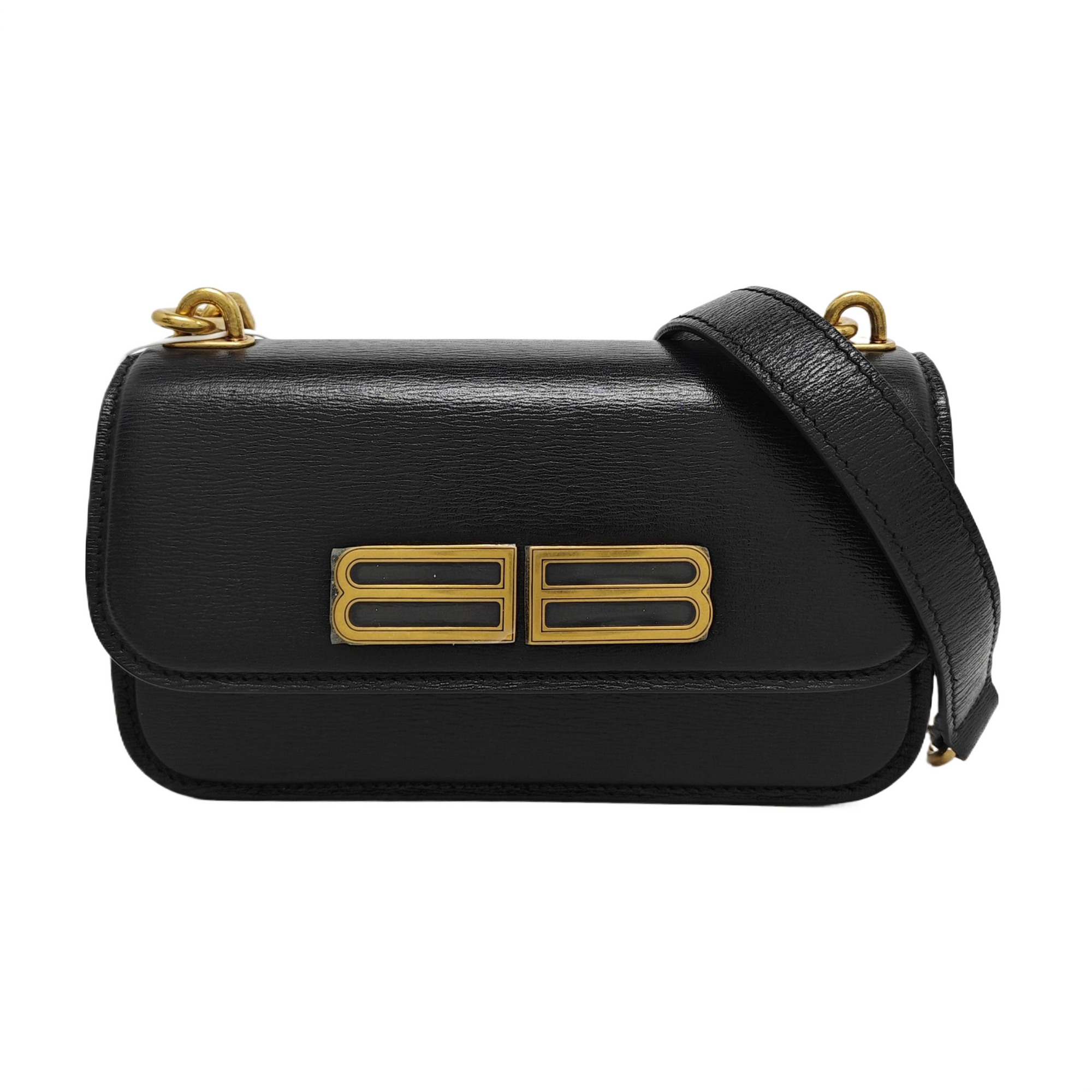 Calfskin Crossbody Bag Black