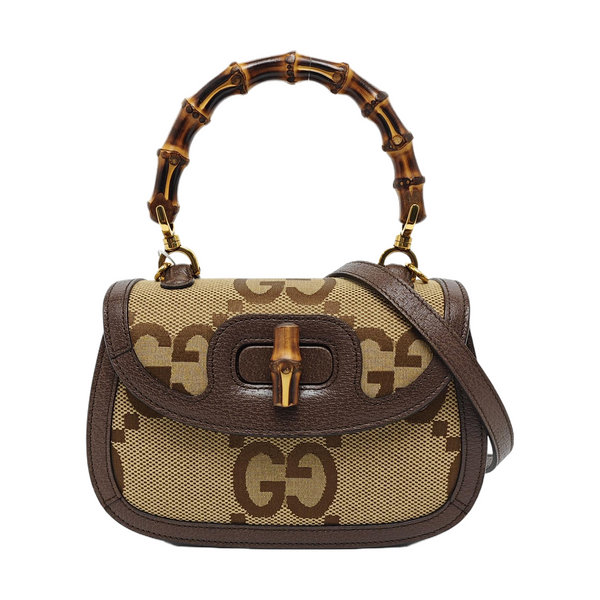 Bamboo 1947 Small Monogram Canvas Beige