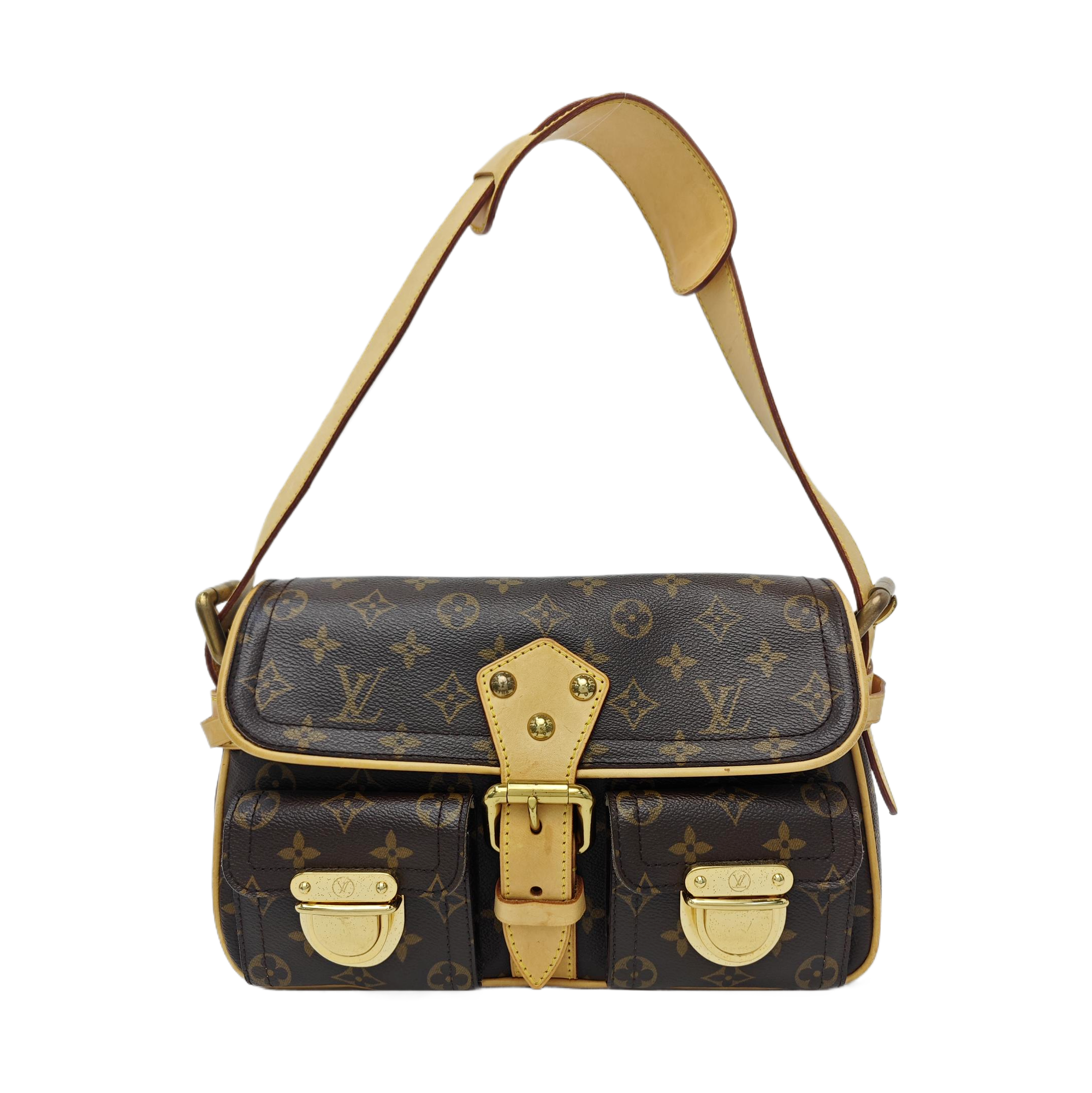 HUDSON PM Monogram Coated Canvas Brown