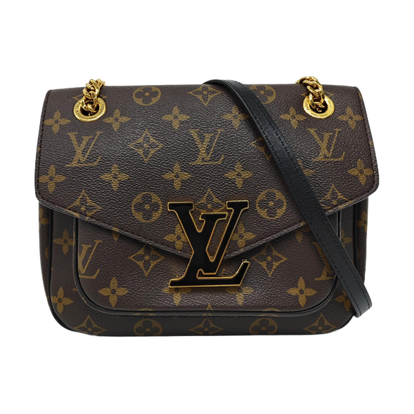 PASSY Monogram Coated Canvas Brown
