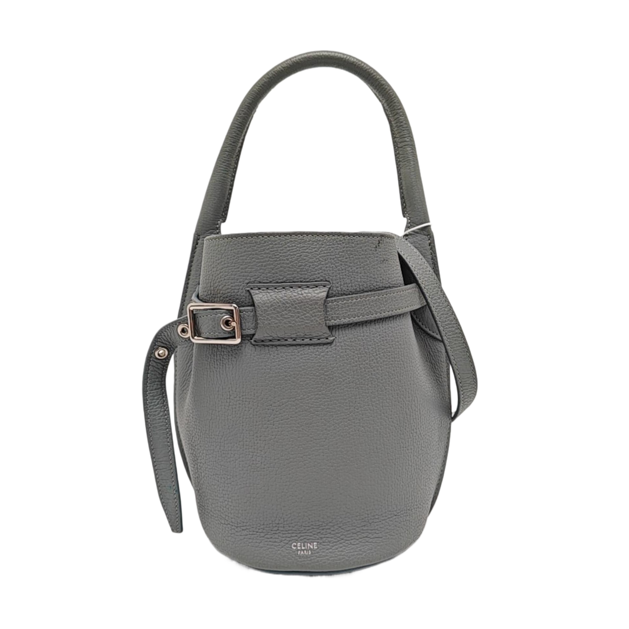 Authenticated pre-owned  BIG BAG Nano Calfskin Gray - Bucket Bag at Looply