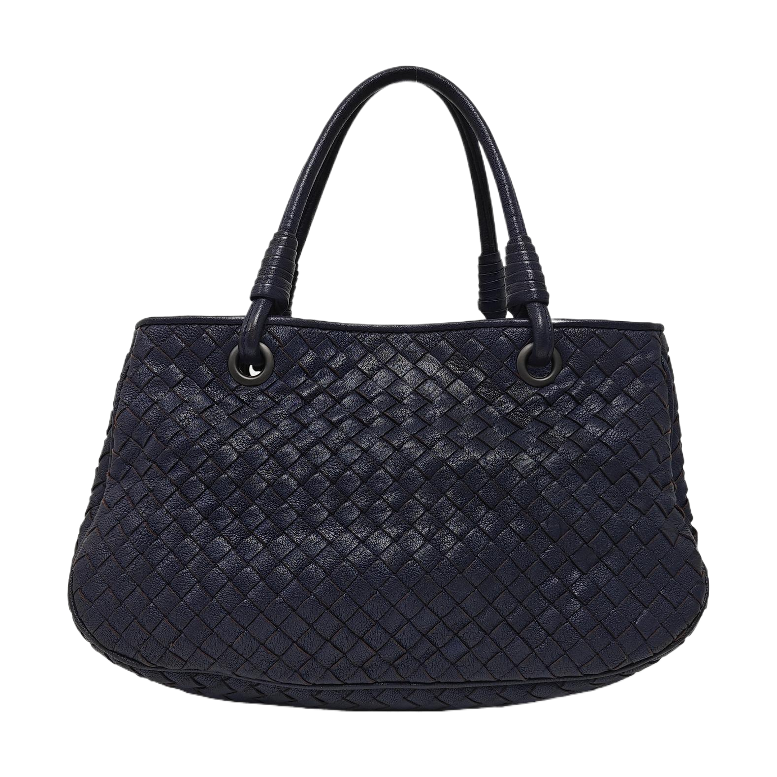 Lambskin Top Handle Bag Blue