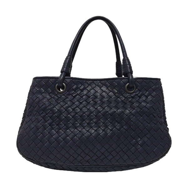 Lambskin Top Handle Bag Blue