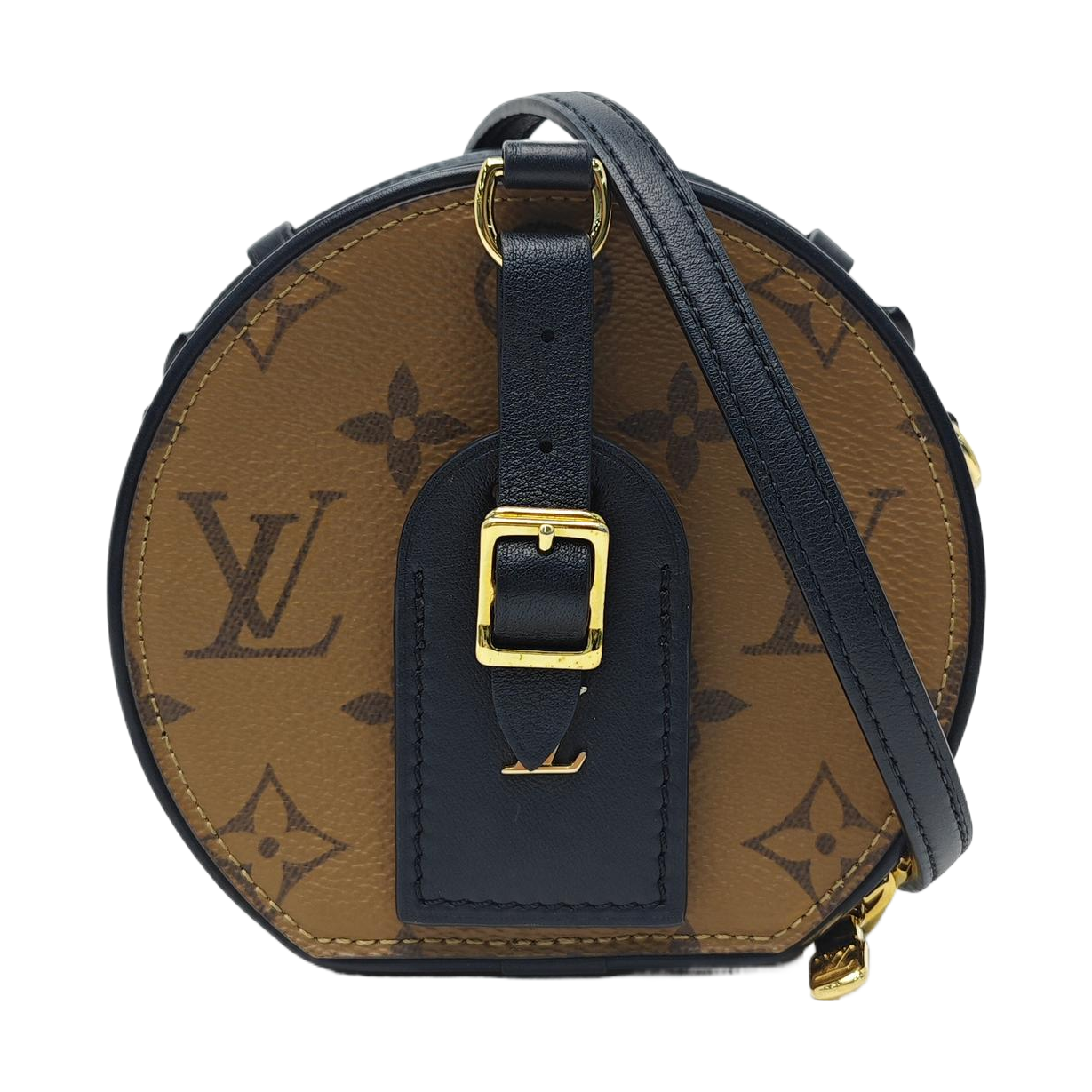 BOITE CHAPEAU Mini Monogram Coated Canvas Brown