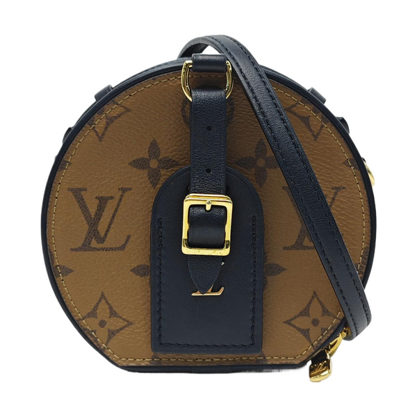 BOITE CHAPEAU Mini Monogram Coated Canvas Brown