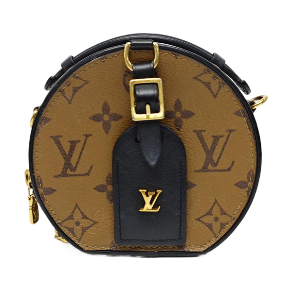 BOITE CHAPEAU Mini Monogram Coated Canvas Brown