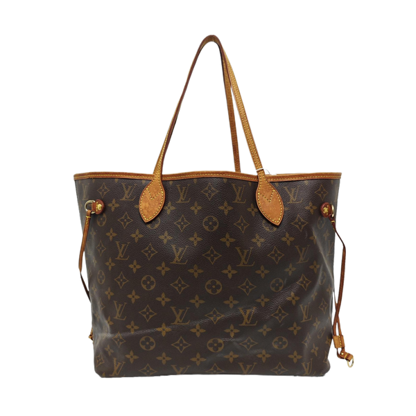 NEVERFULL MM Monogram Coated Canvas Brown