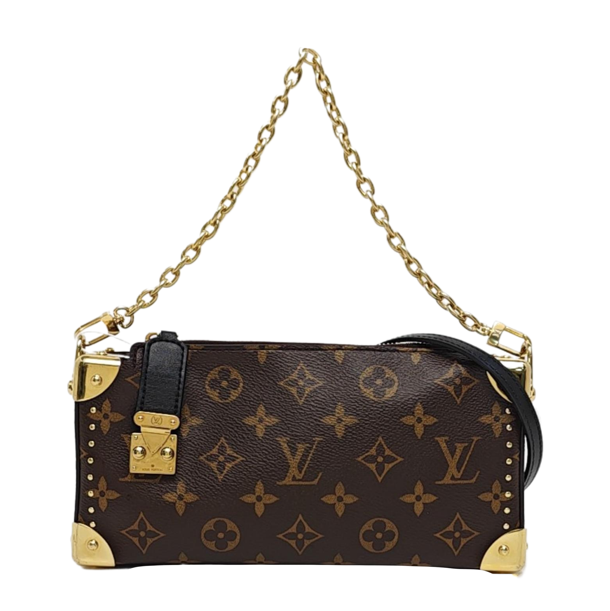 SLIM TRUNK Monogram Coated Canvas Brown