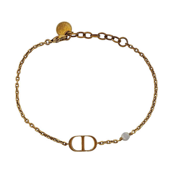 Petit CD Metal Gold Bracelet