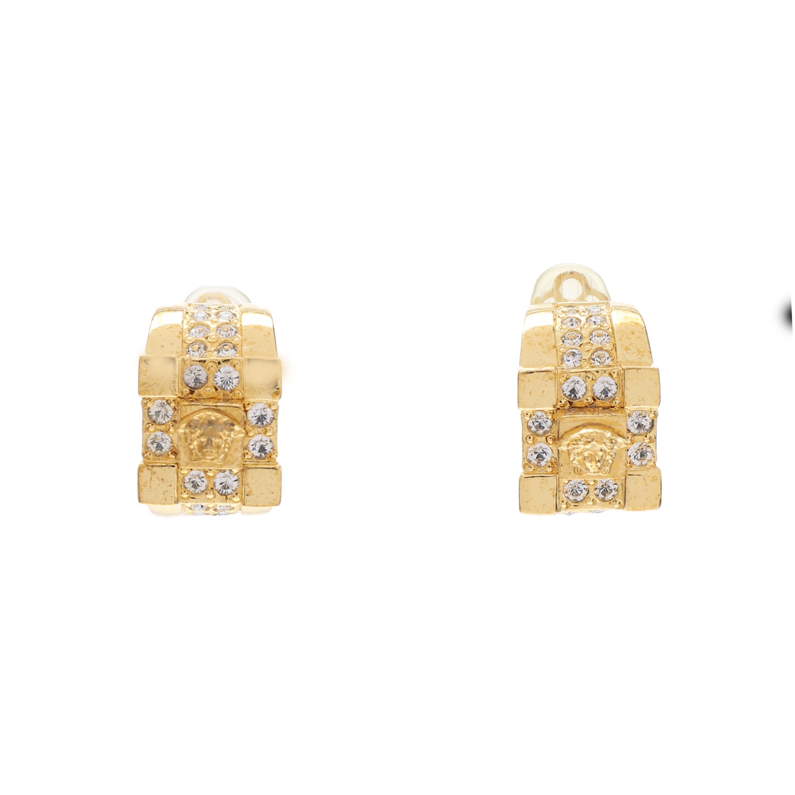 Metal Gold Clip On Earrings
