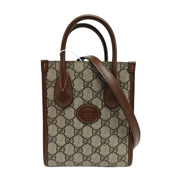 Retro Mini Monogram Coated Canvas Beige