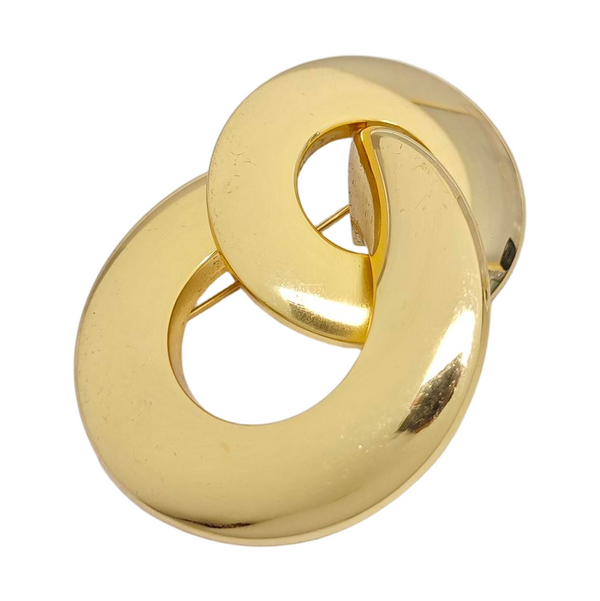 Metal Gold Brooch