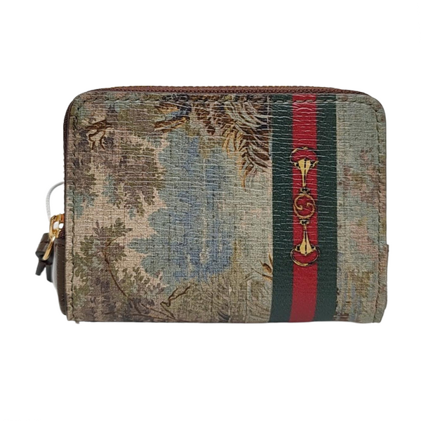 Coated Canvas Clutch Multicolor