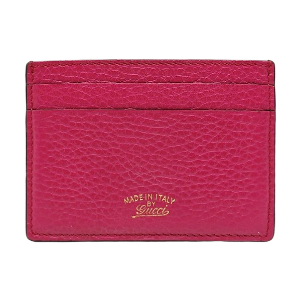Calfskin Card Holder Red