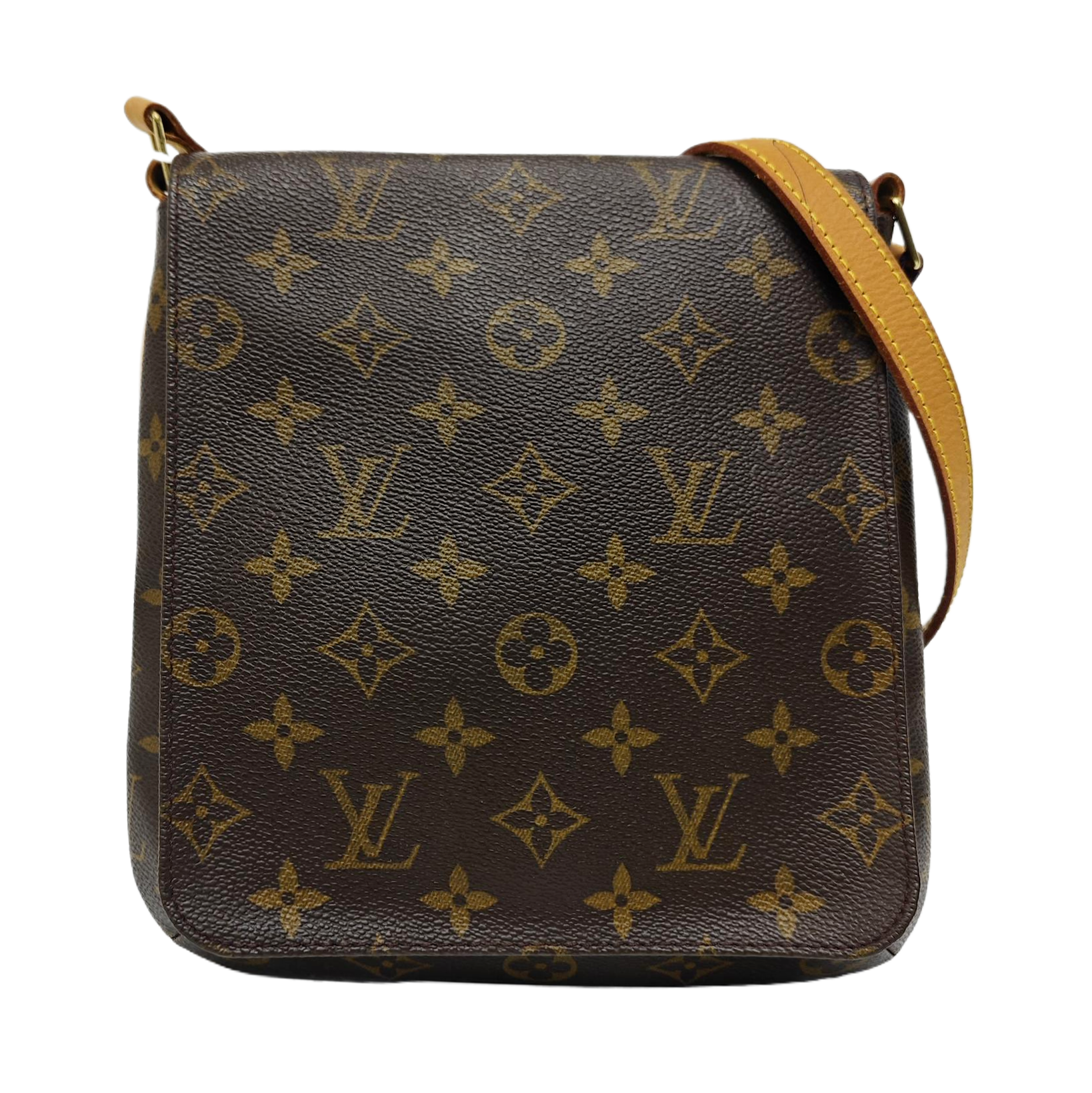 MUSETTE TANGO Monogram Coated Canvas Brown