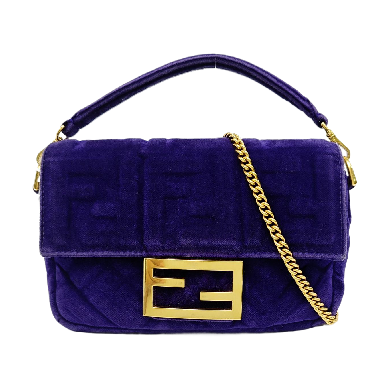 Baguette Mini Velvet Purple