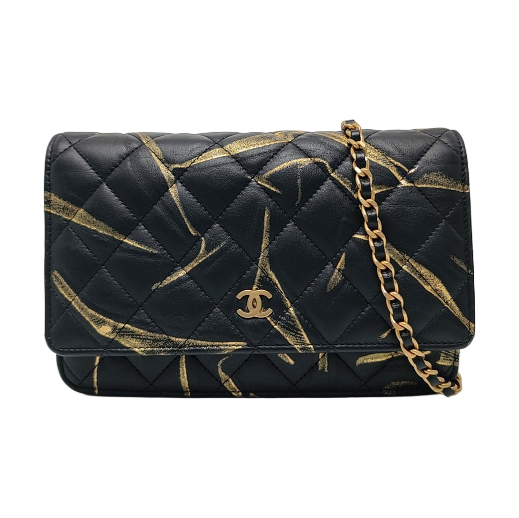WOC Quilted Calfskin Black