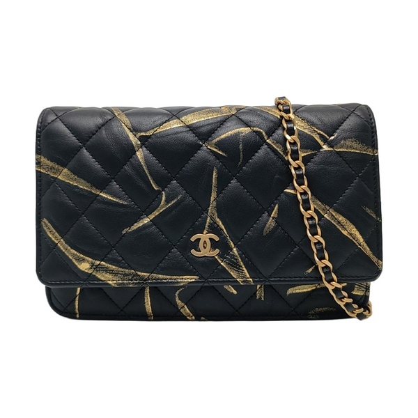 WOC Quilted Calfskin Black