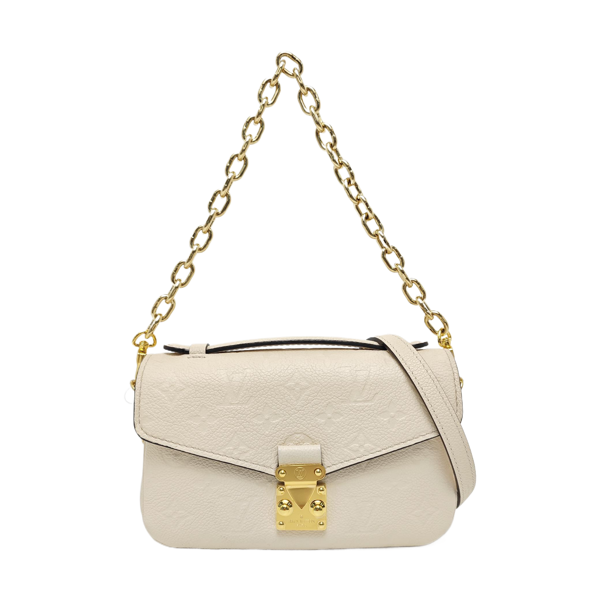 MÉTIS EAST WEST Monogram Calfskin Beige