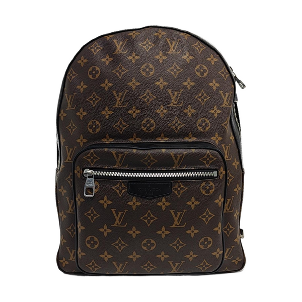 JOSH Monogram Coated Canvas Brown