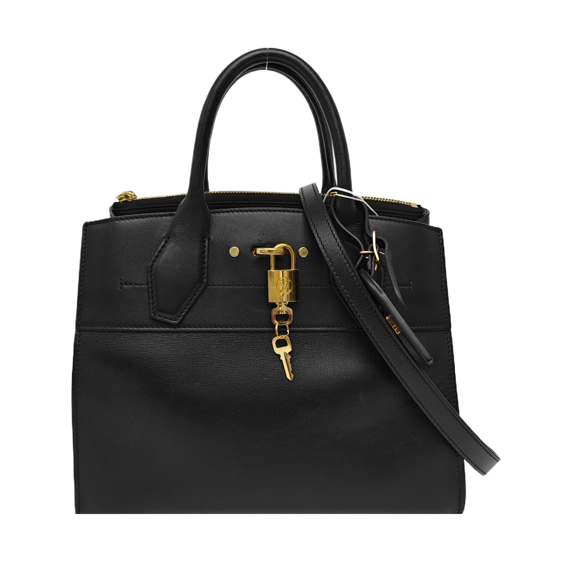 CITY STEAMER PM Calfskin Black