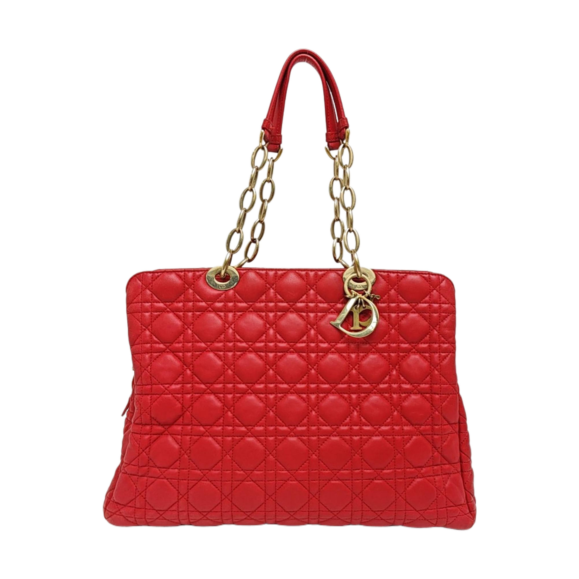 Dior Soft Cannage Lambskin Red