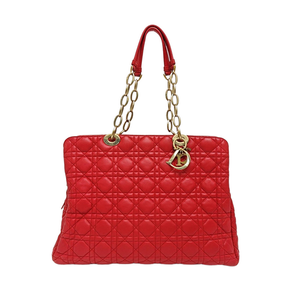 Dior Soft Cannage Lambskin Red