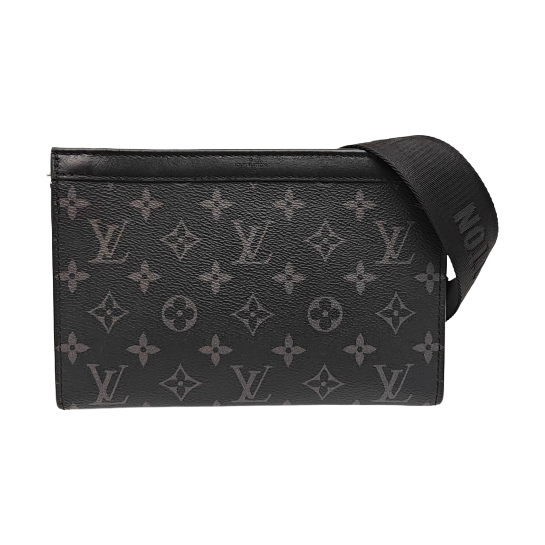 GASTON Monogram Coated Canvas Black