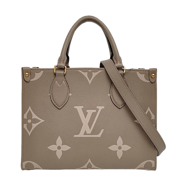 ONTHEGO PM Monogram Calfskin Gray