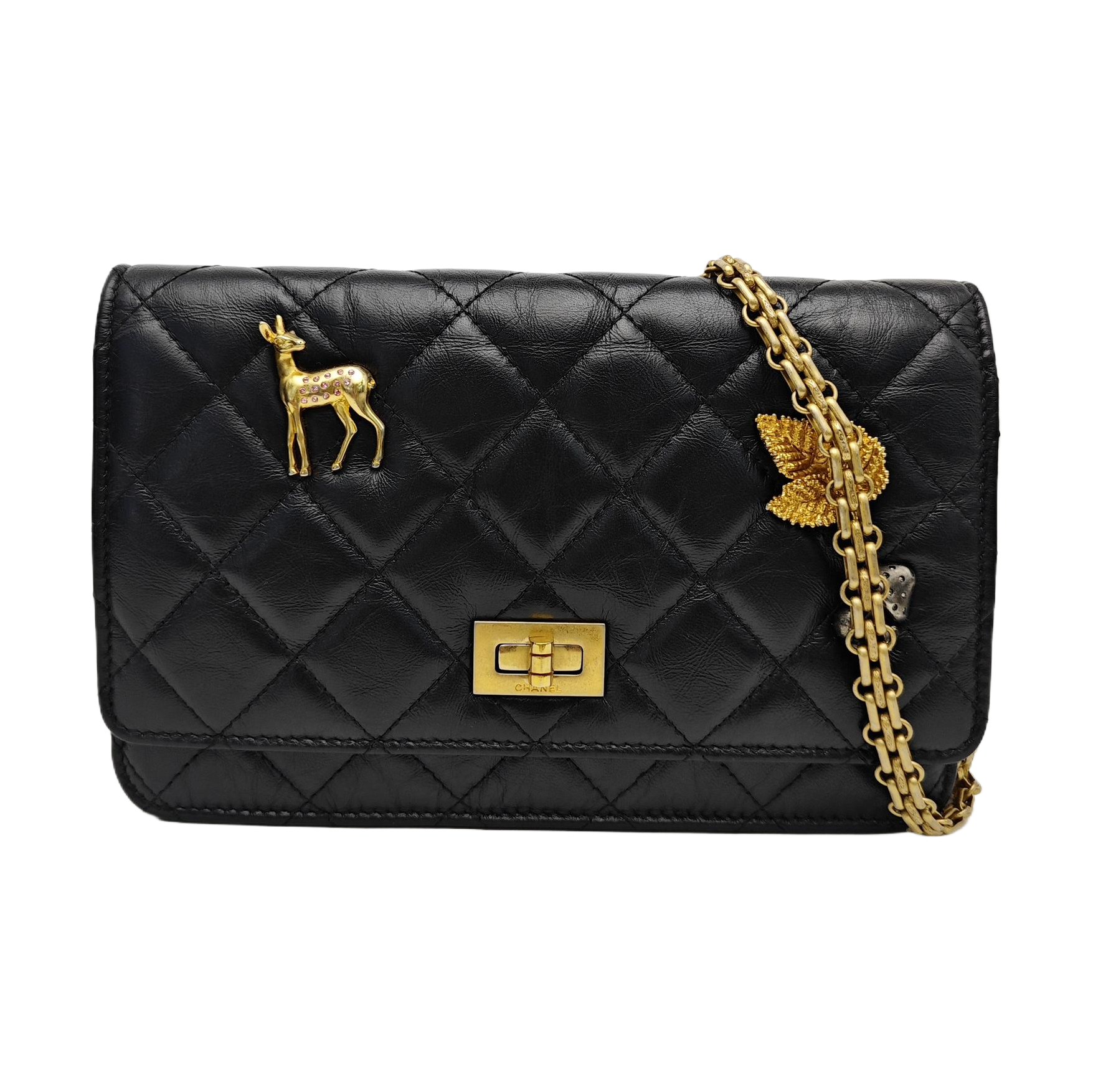 2.55 Quilted Calfskin Black