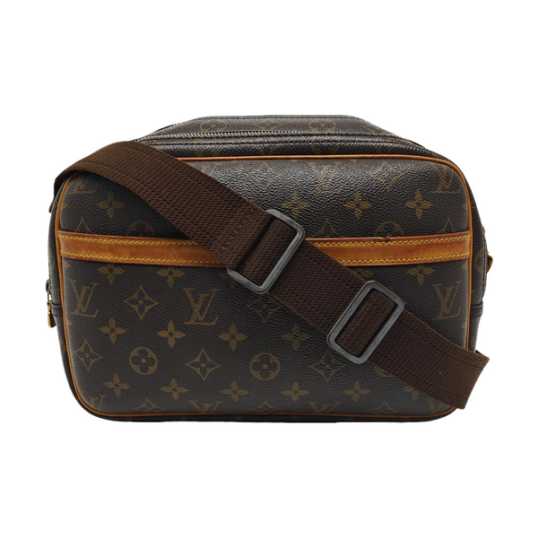 REPORTER Monogram Coated Canvas Brown