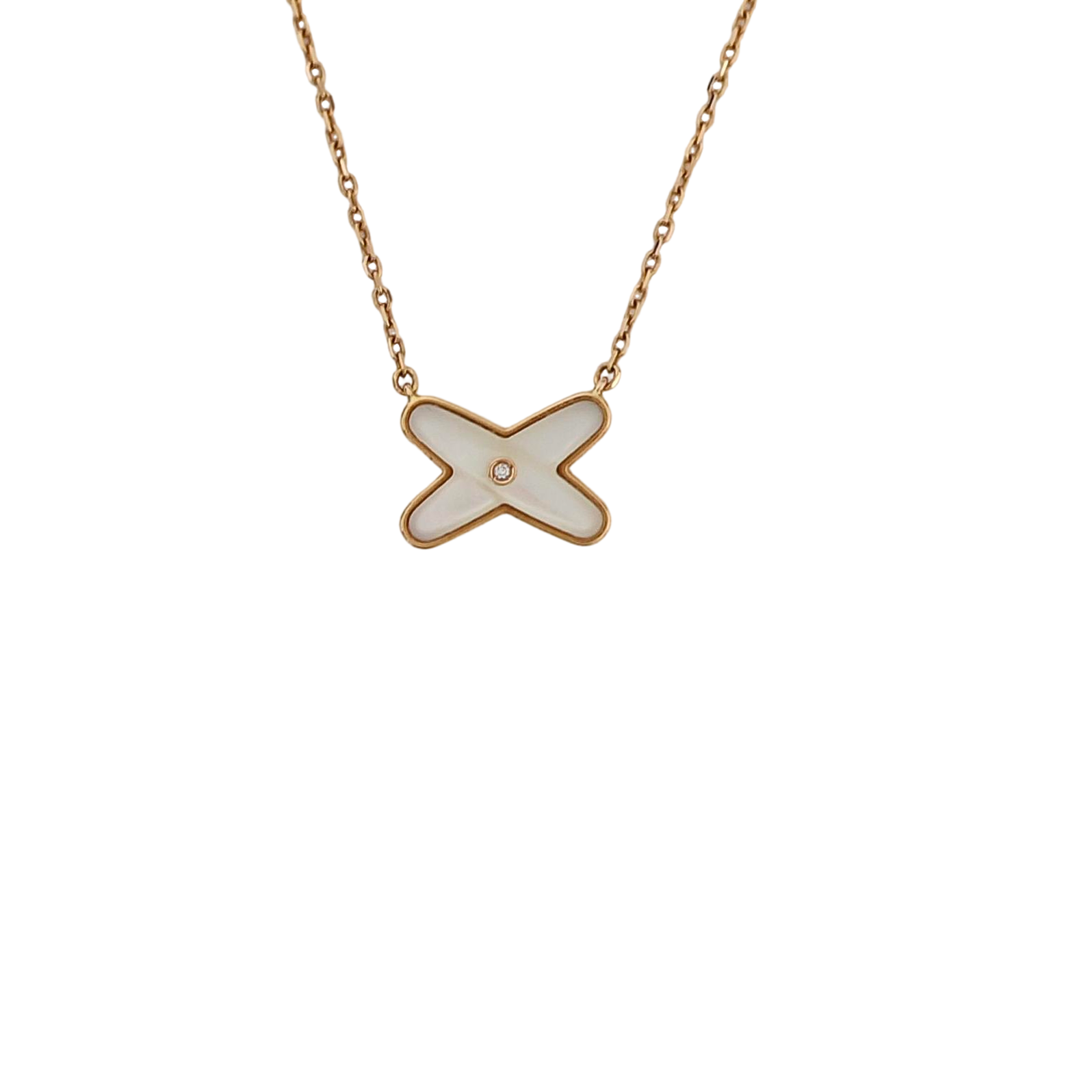 Jeux De Liens 18k Rose Gold Necklace