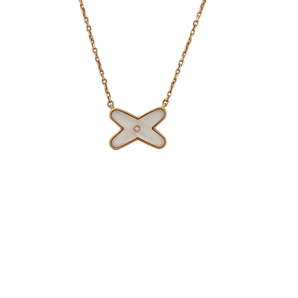 Jeux De Liens 18k Rose Gold Necklace