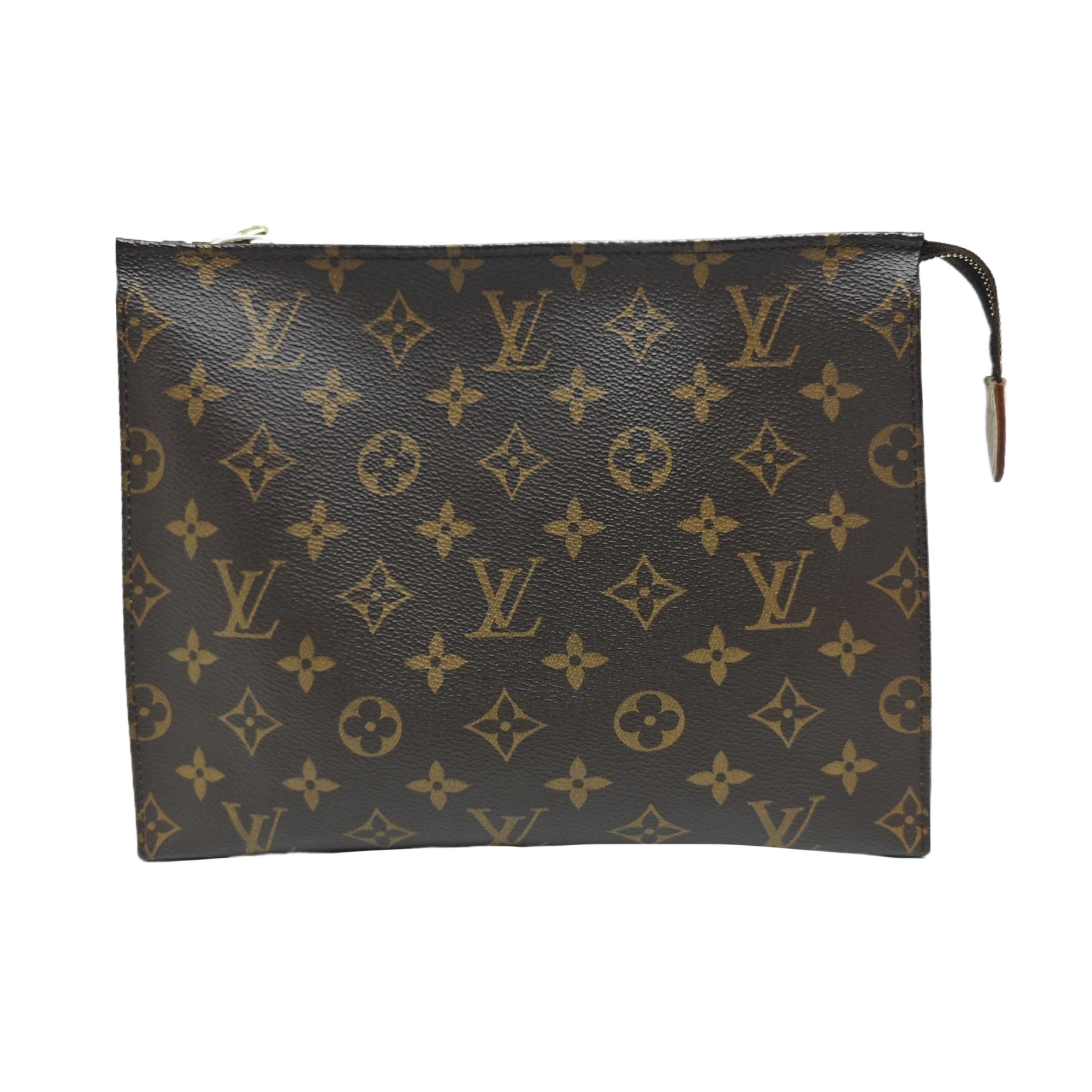 TOILET POCKET 26 Monogram Coated Canvas Brown