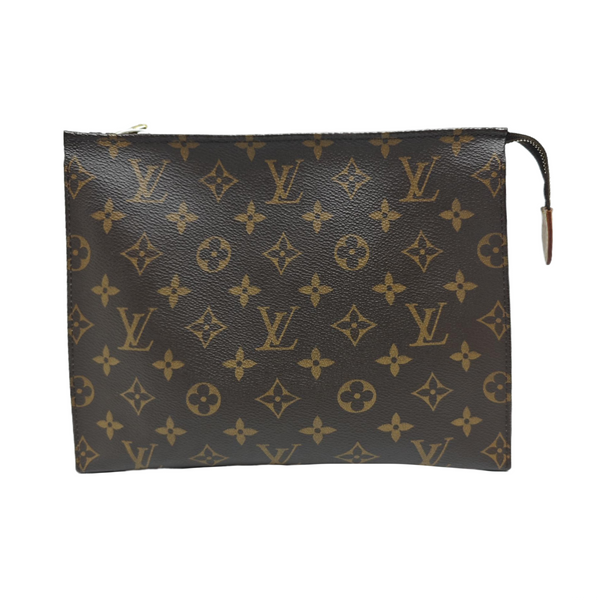 TOILET POCKET 26 Monogram Coated Canvas Brown