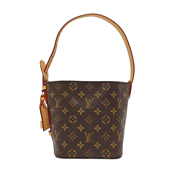 ALL IN BB Monogram Coated Canvas Brown
