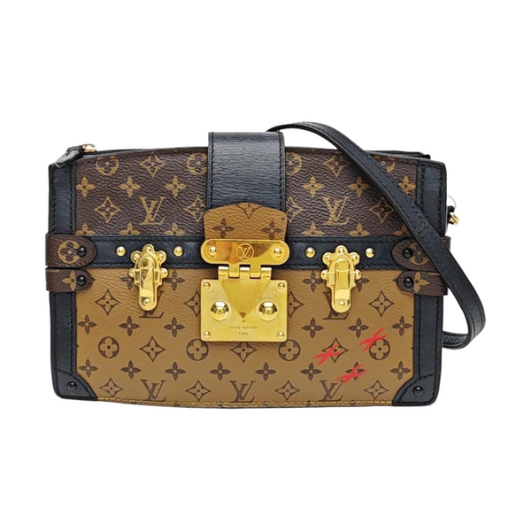TRUNK Monogram Coated Canvas Brown