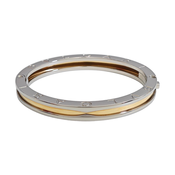 B.ZERO1 18k Gold Silver Bangle