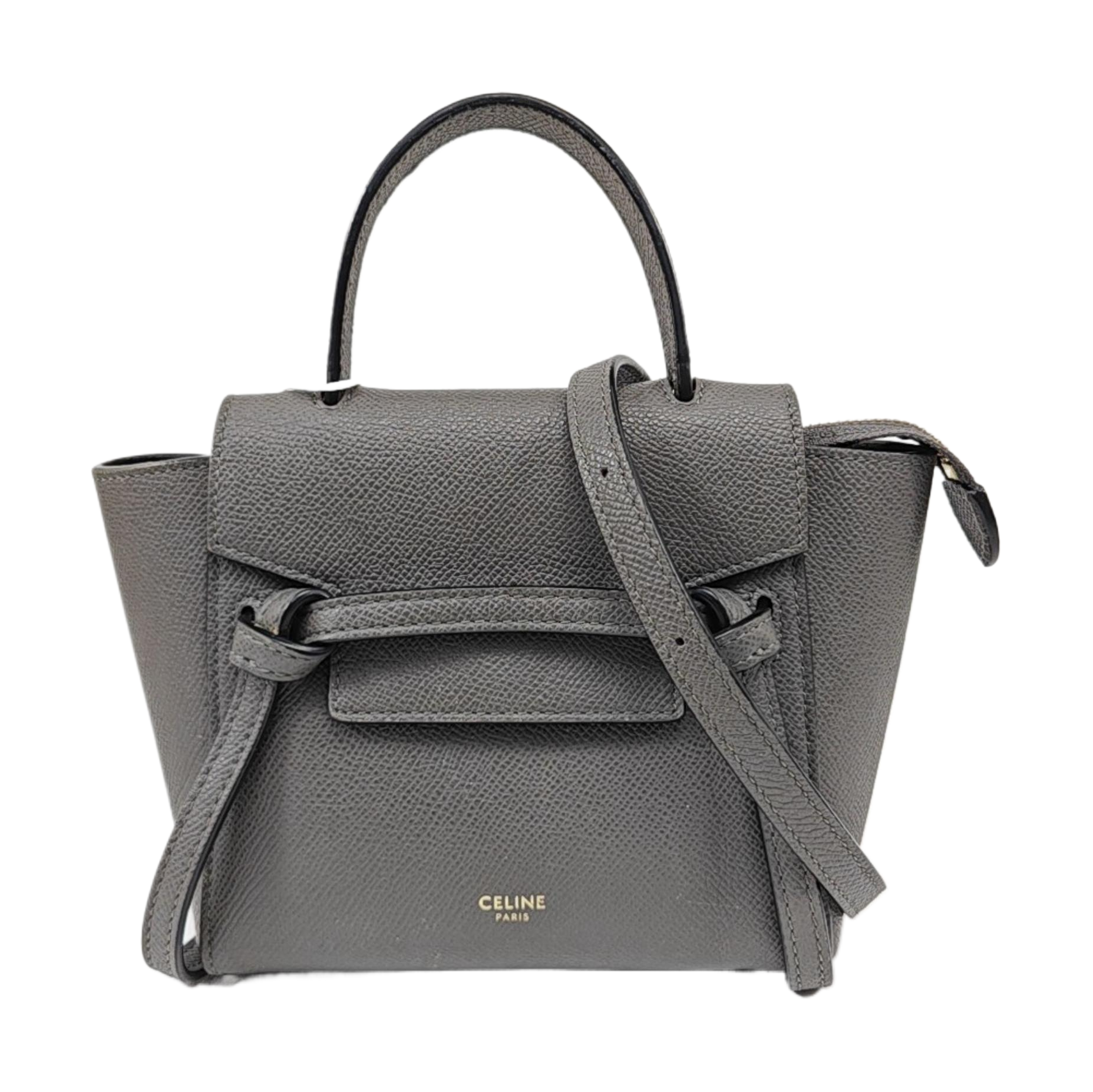 BELT PICO Calfskin Gray