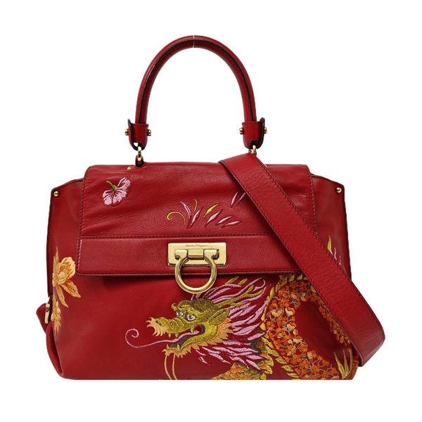 Sophia Calfskin Red
