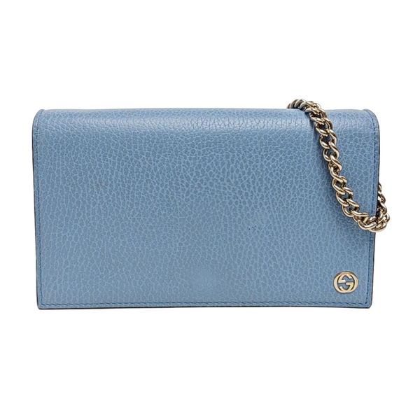 GG Marmont Super Mini Calfskin Blue