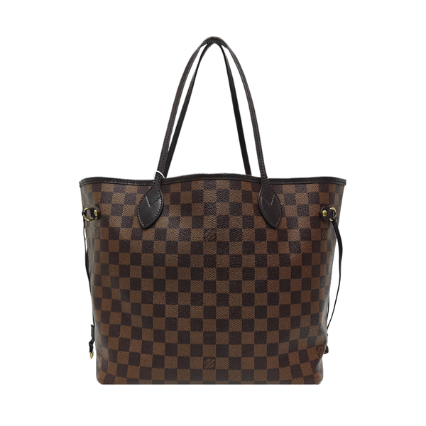 NEVERFULL MM Damier Ebene Coated Canvas Brown