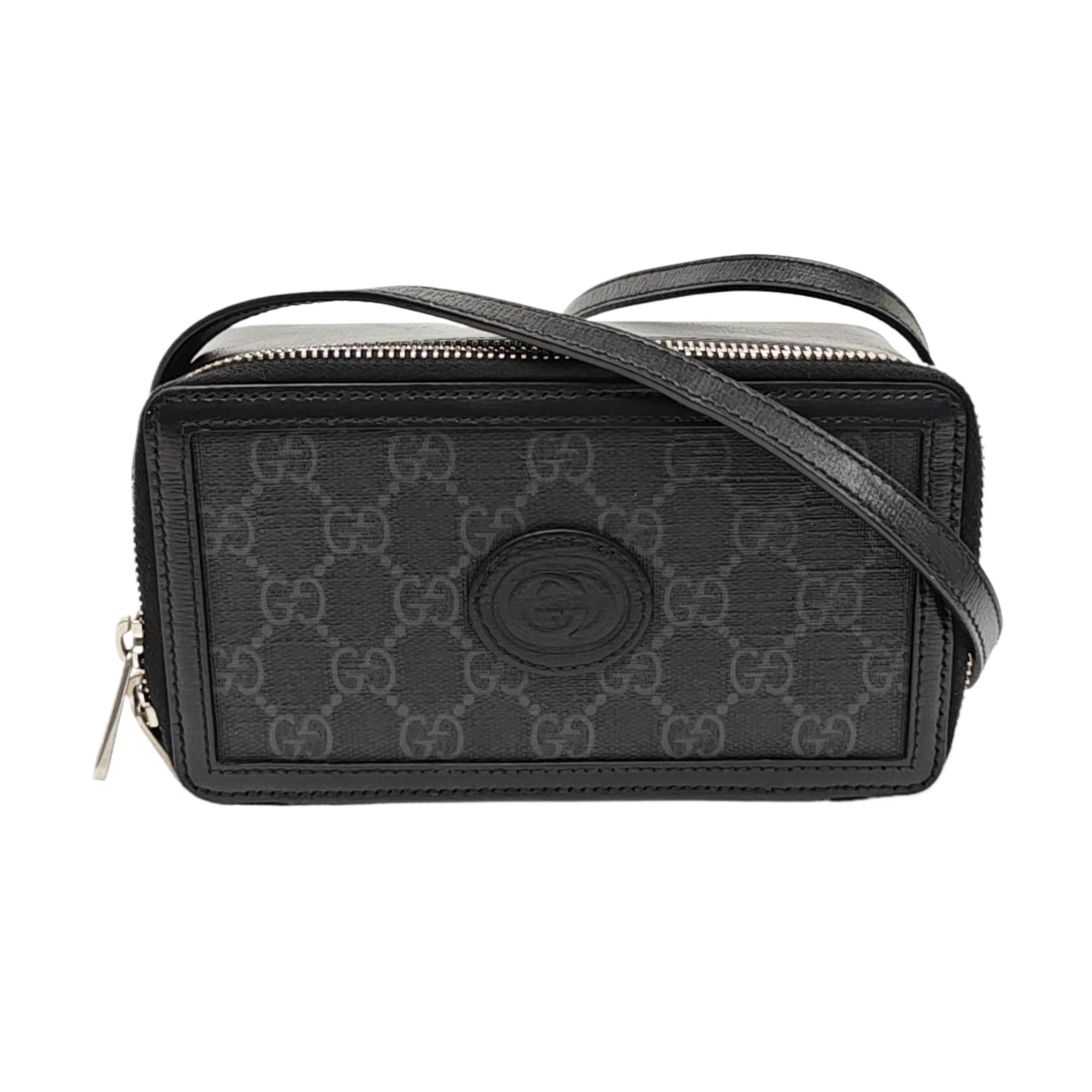 Retro Mini Monogram Coated Canvas Black