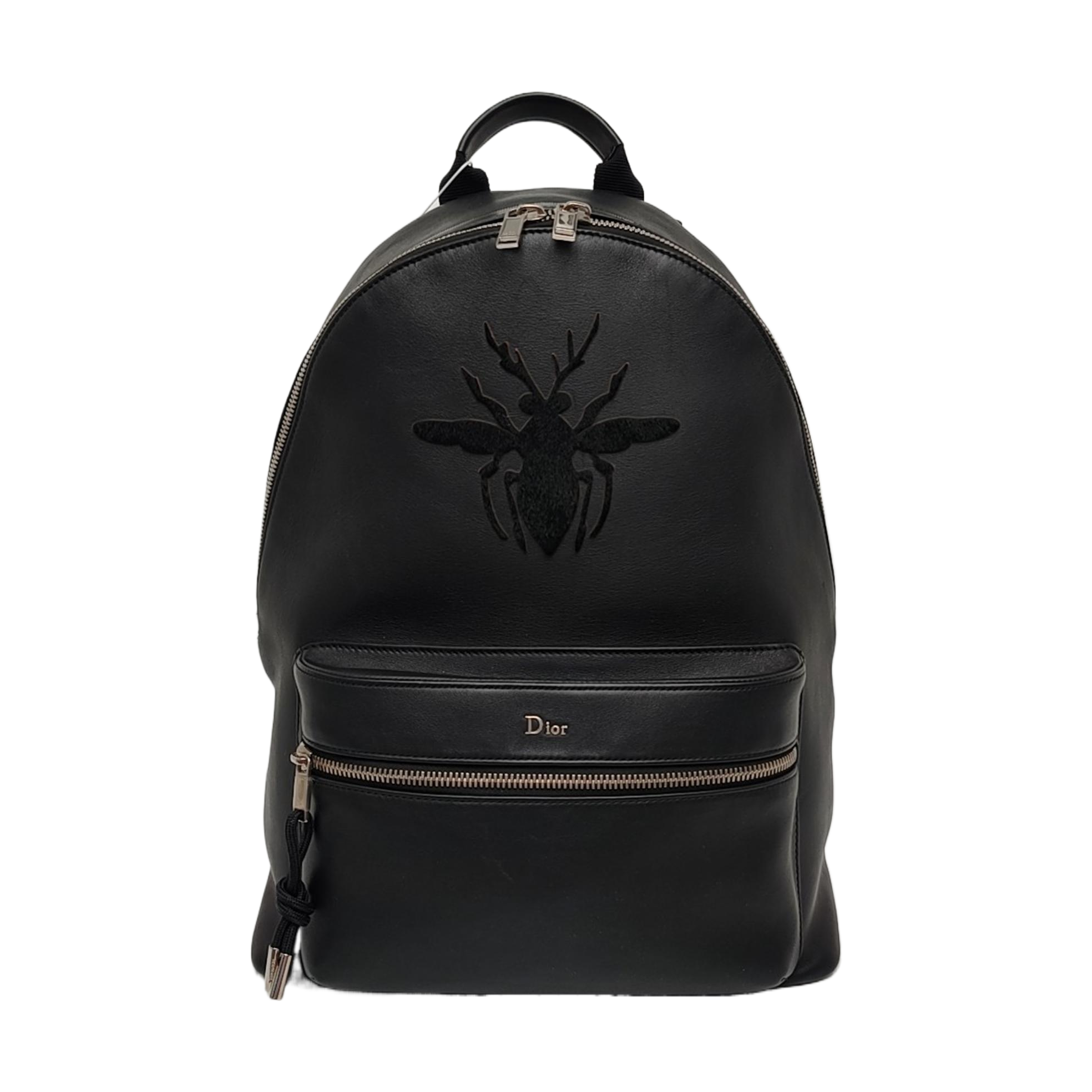 Leather Backpack Black