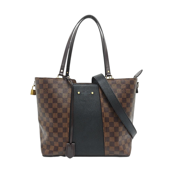 JERSEY Damier Ebene Coated Canvas Brown