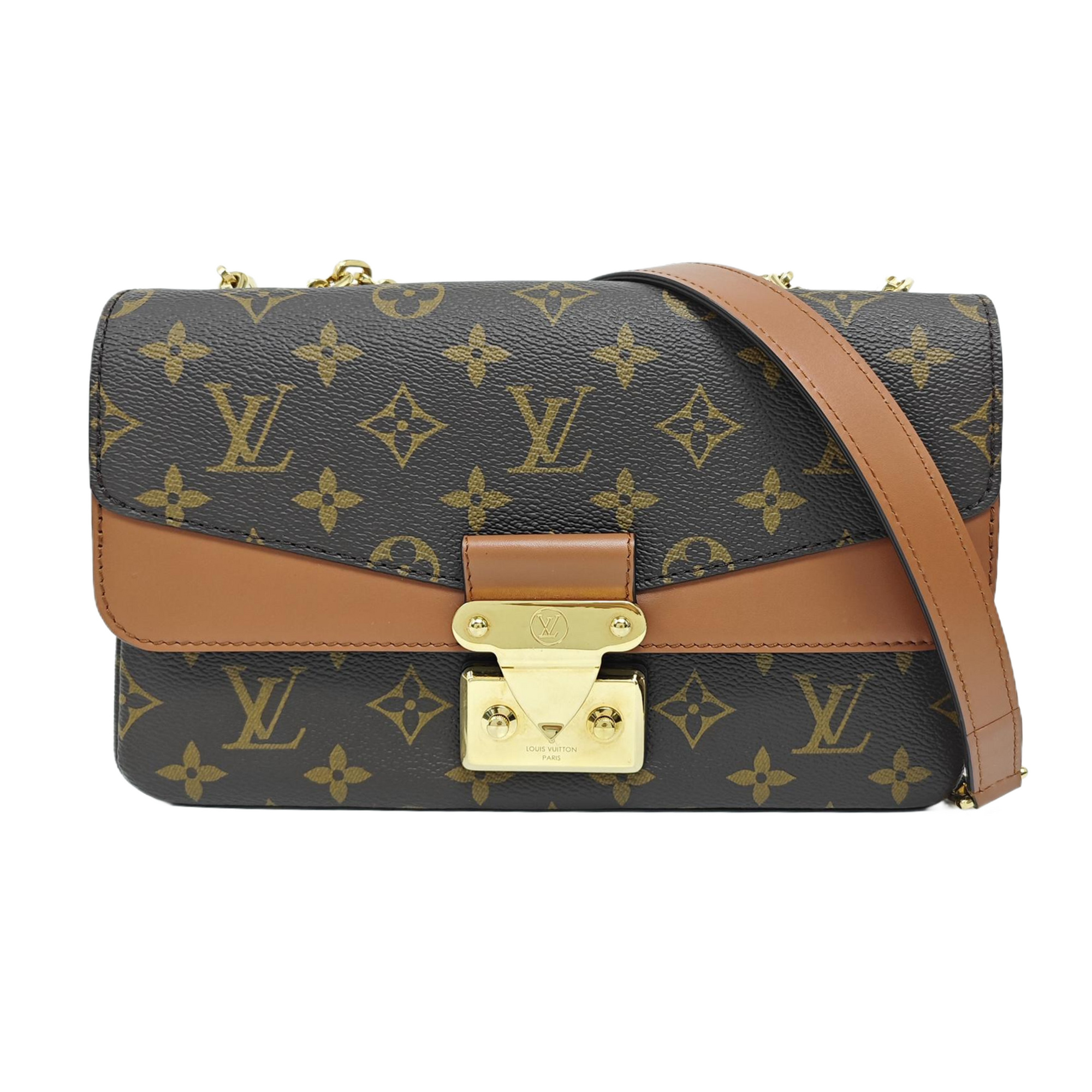 MARCEAU Monogram Coated Canvas Brown