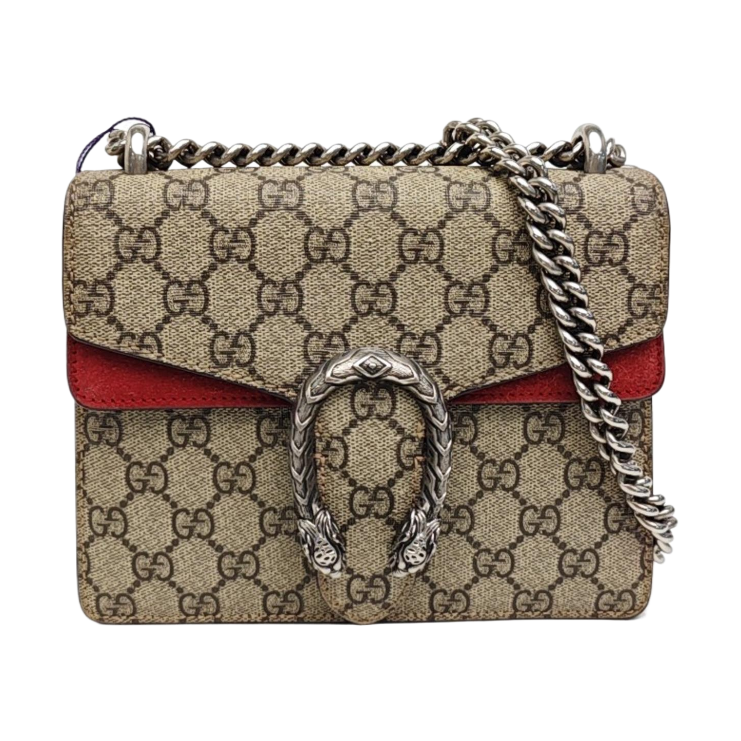 Dionysus Mini Monogram Coated Canvas Beige